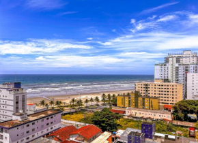 Apto com WiFi a 140 metros da Praia do Caicara SP